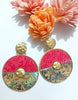 E0451_Trendy disc shaped earring (medium size)