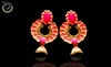 E0336_Classy Combo vibrant earrings with a touch of stones.