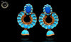 E0325_Classy Combo vibrant earrings with a touch of stones.
