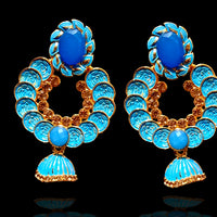 E0325_Classy Combo vibrant earrings with a touch of stones.
