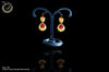 E04_Classic Style fancy matte gold finish earring.