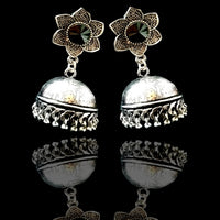 E0318_ Combo German silver Oxidized earrings.