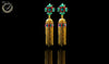 E0337_Classy Combo vibrant earrings with a touch of stones.