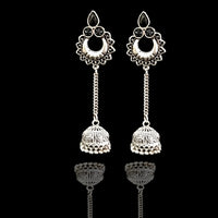 E0318_ Combo German silver Oxidized earrings.