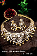 Elegant Necklace studded with American Diamond