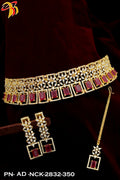 Elegant Necklace studded with American Diamond