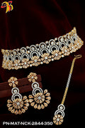 Elegant Necklace studded with American Diamond