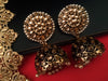 E0309_Gorgeous Meenakari Danglers studded with American Diamond stones with a touch of pearl drops.