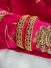 B065_Gorgeous Gold plated bangles  studded with  American Diamond  stones.