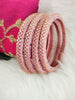 B0268_Gorgeous  design Bangles with delicate stone work and beautiful patterns