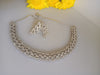 N0102_Elegant American Diamond  choker necklace set.