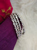 B0269_Gorgeous sleek design American diamond bangles with beautiful stone work