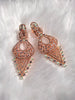 E0852_Gorgeous  statement American Diamond studded danglers with beautiful patterns.