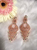 E0852_Gorgeous  statement American Diamond studded danglers with beautiful patterns.