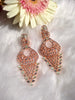 E0852_Gorgeous  statement American Diamond studded danglers with beautiful patterns.