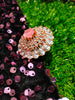 R041_Lovely designer American Diamond studded statement ring with delicate stone work with a touch of pink stones.