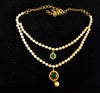 Pleasing and graceful necklace laden with exquisite work of American Diamond stones