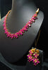 Eye Catching Necklace studded with delicate  work of finest Ruby Stone