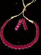 Eye Catching Necklace studded with delicate  work of finest ruby