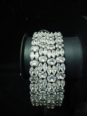 Elegant Bangle with premium quality American Diamond