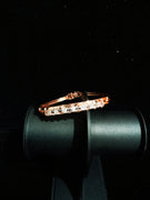 Gorgeous Copper Rose gold colored Bracelet with Jarkan Stones Studded .