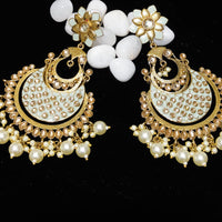 E0138_Classy meenakari dangers with delicate meena work with a touch of pearls.