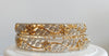 B063_Gorgeous gold plated bangles  studded with  American Diamond  stones.