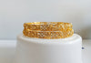 B064_Gorgeous Gold plated bangles  studded with  American Diamond  stones.