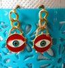 E0344_Trendy eye earring (small drop hangings).