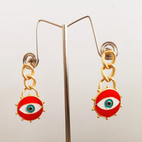 E0344_Trendy eye earring (small drop hangings).