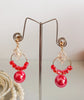 E0355_Classy bead earrings (medium size hangings).