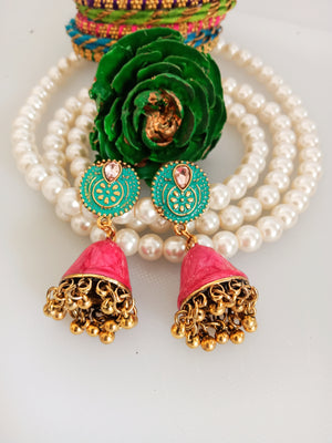 E0362_Classy jumka danglers (medium size).