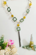 N0165_Vibrant Glossy colored bead Necklace.