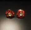 E0514_ Combo vibrant earrings with a touch of dazzling stones and beads.