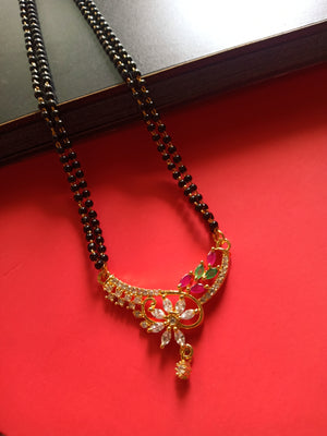 Ruby deals mangalsutra pendant