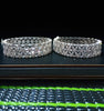 B020_S_Classy Style Silver plated Bangles studded with American Diamond stones set of 2