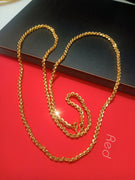 N0201_Elegant  jewelry style Micro Gold matte polish necklace.