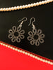 E0534_Classy combo German silver oxidized earrings.