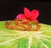 B016_Classy Style Gold Plated Bangles studded  with pink ruby stones.