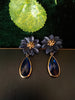 E0561_ Beautiful floral design danglers with delicate work with a touch of dazlzing stones (medium size hanging)