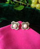 E0564_ Lovely pearl studded studs with delicate patterns.