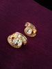 E0624_Elegant Rose Gold American Diamond Crafted design studs.