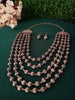 N066_Classy German Silver Oxidized Matte polish premium quality Layered necklace.