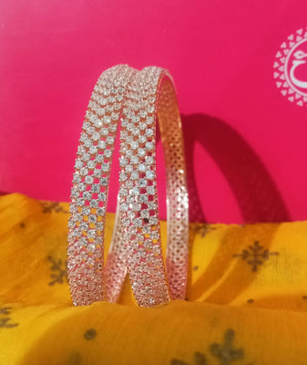 Elegant AD studded  Bangle with premium quality base metal