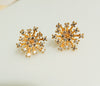 E0813_Beautiful star shaped studs with a touch of delicate stone work.