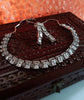 N0313_Claasy square design American Diamond engraved choker necklace with beautiful craft work.