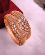 B0267_Gorgeous broad design Bangles with delicate stone work.