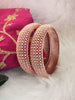 B0267_Gorgeous broad design Bangles with delicate stone work.