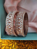 B0297_Gorgeous designer bangles studded with American Diamond stones with delicate stone work.