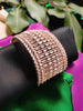 B0317_Grand Designer bracelets studded with delicate work of american diamond stones.